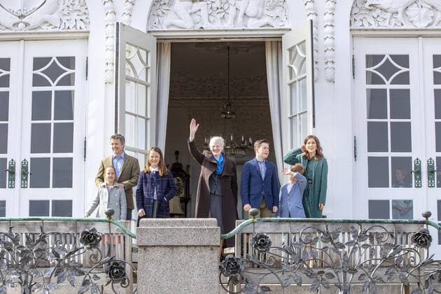 Entertainment Themen der Woche KW16 Entertainment Bilder des Tages 16-04-2019 Denmark Danish royal family attend the Queen’s 79th birthday in Aarhus. Queen Margrethe Princess Mary and Prince Frederik with Prince Christian and Princess Isabella and Princess Josephine and Prince Vincent  Copyright: xPPEx