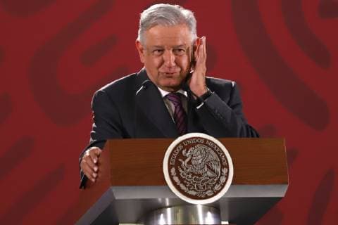 April 17 2019 EUM20190417NAC03 JPG CIUDAD DE MEXICO Presidency Presidency AMLO President Andres Manuel Lopez Obrador during his conference this Wednesday 17 April 2019 at Palacio Nacional Photo Agency EL UNIVERSAL Berenice Fregoso RDB  - ZUMAu78_ 20190417_zaf_u78_001 Copyright: xBerenicexFregosoxElxUniversalx