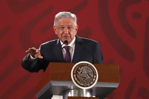April 17 2019 EUM20190417NAC06 JPG CIUDAD DE MEXICO Presidency Presidency AMLO President Andres Manuel Lopez Obrador during his conference this Wednesday 17 April 2019 at Palacio Nacional Photo Agency EL UNIVERSAL Berenice Fregoso RDB  - ZUMAu78_ 20190417_zaf_u78_002 Copyright: xBerenicexFregosoxElxUniversalx