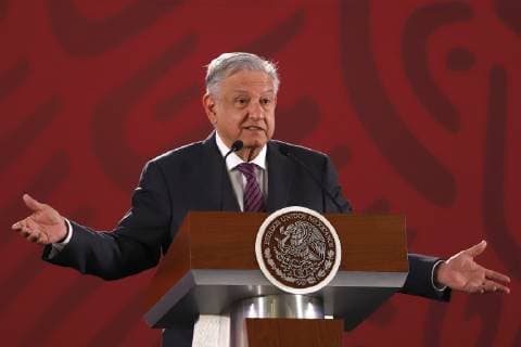 April 17 2019 EUM20190417NAC05 JPG CIUDAD DE MEXICO Presidency Presidency AMLO President Andres Manuel Lopez Obrador during his conference this Wednesday 17 April 2019 at Palacio Nacional Photo Agency EL UNIVERSAL Berenice Fregoso RDB  - ZUMAu78_ 20190417_zaf_u78_003 Copyright: xBerenicexFregosoxElxUniversalx