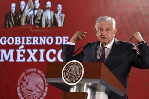 April 17 2019 EUM20190417NAC04 JPG CIUDAD DE MEXICO Presidency Presidency AMLO President Andres Manuel Lopez Obrador during his conference this Wednesday 17 April 2019 in Palacio Nacional Photo Agency EL UNIVERSAL Berenice Fregoso RDB  - ZUMAu78_ 20190417_zaf_u78_004 Copyright: xBerenicexFregosoxElxUniversalx