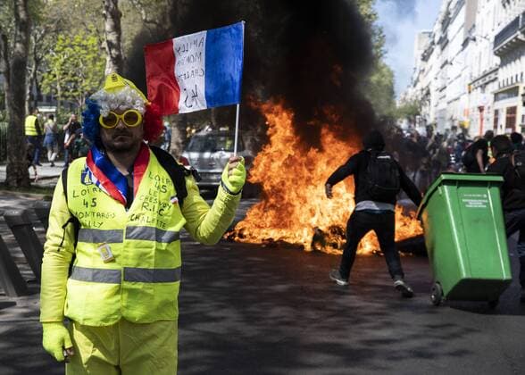 News Themen der Woche KW16 News Bilder des Tages Paris, France, April 20, 2019 - Act 23 of the Yellow Vests movement around Place de la Republique.  Copyright: xAlexisxSciardx