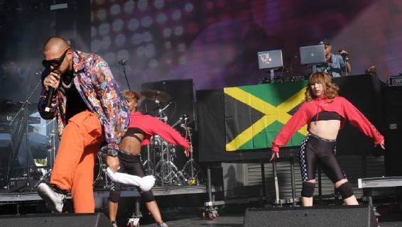 Sean Paul performs at the KAYA music fest at Bayfront park in Miami, Florida on April 20, 2019.  MIA20190420110 GARYxIxROTHSTEIN