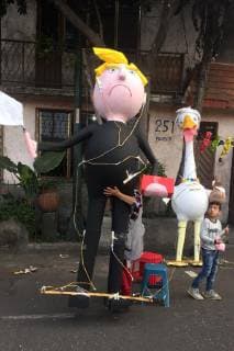 April 20 2019 EUM20190420SOC23 JPG MEXICO CITY TraditionTradition Judas April 20, 2019 The Linares family preserves the tradition of making Judas for Easter This year they created the cardboard figures of U.S. President Donald Trump and the Me canso ganso Photo Agency EL UNIVERSALEELG  - ZUMAu78_ 20190420_zaf_u78_048 Copyright: xElxUniversalx