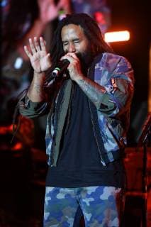 MIAMI FL - APRIL 20: Ziggy Marley, Julian Marley, Stephen Marley, Damian Marley and Ky-Mani Marley perform during the Kaya Music Festival at Bayfront Park Amphitheater on April 20, 2019 in Miami, Florida. Copyright: xmpi04x