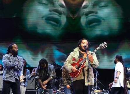 Stephen Marley performs at the KAYA music fest at Bayfront park in Miami, Florida on April 20, 2019.  MIA20190420159 GARYxIxROTHSTEIN