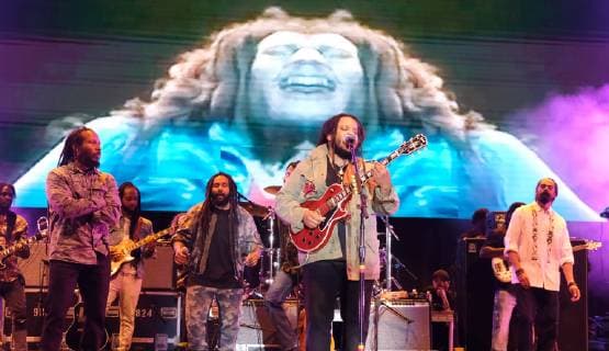 Stephen Marley performs at the KAYA music fest at Bayfront park in Miami, Florida on April 20, 2019.  MIA20190420160 GARYxIxROTHSTEIN