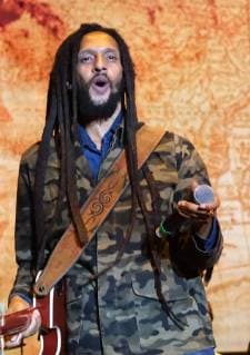 Julian Marley performs at the KAYA music fest at Bayfront park in Miami, Florida on April 20, 2019.  MIA20190420176 GARYxIxROTHSTEIN