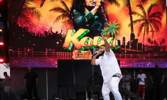 DJ Khaled performs at the KAYA music fest at Bayfront park in Miami, Florida on April 20, 2019.  MIA20190420130 GARYxIxROTHSTEIN