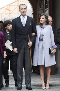 23-04-2019 Alcala Queen Letizia and King Felipe arriving for the ‘’Miguel de Cervantes’’ 2018 literature prize to Mrs. Ida Vitale in Lengua Castellana at the university of Alcala de Henares. No Spain  Copyright: x PPE THORTONx
