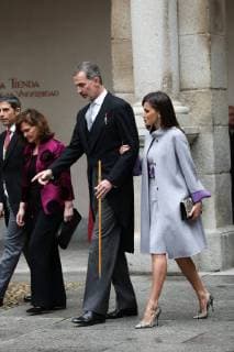 Spanish King Felipe VI and Queen Letizia Ortiz during the Cervantes Prize award ceremony in Alcala de Henares on Tuesday 23 April 2019 Cordon Press  Premio Cervantes en Alcala de Henares 2019