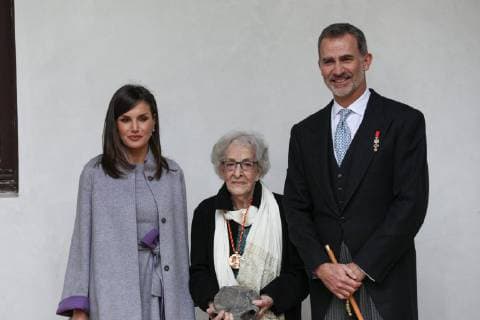 Spanish King Felipe VI and Queen Letizia Ortiz during the Cervantes Prize award ceremony in Alcala de Henares on Tuesday 23 April 2019 Cordon Press  Premio Cervantes en Alcala de Henares 2019