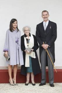 Entertainment Themen der Woche KW17 Entertainment Bilder des Tages 23-04-2019 Alcala Queen Letizia and King Felipe during the ‘’Miguel de Cervantes’’ 2018 literature prize to Uruguayan poet Ida Vitale in Lengua Castellana at the university of Alcala de Henares. The Cervantes Award, worth at 125,000 euro cash prize, is the most important prize to literature in spanish and the awarding ceremony is held each 23 April to mark Miguel de Cervantes death date No Spain  Copyright: xPPE THORTONx