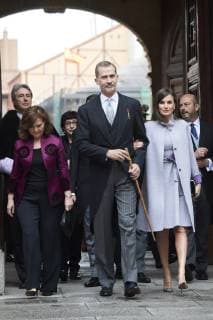 April 23, 2019 - Alcala De Henares, Madrid, Spain - King Felipe VI of Spain, Queen Letizia of Spain attends Cervantes Award to Ida Vitale at Alcala de Henares University on April 23, 2019 in Alcala de Henares, Spain Alcala De Henares Spain  - ZUMAg15_ 20190423_zaf_g15_007 Copyright: xJackxAbuinx
