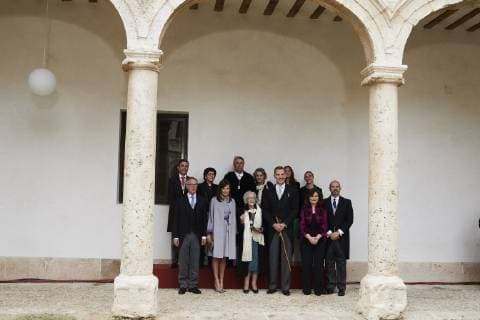 April 23, 2019 - Alcala De Henares, Madrid, Spain - King Felipe VI of Spain, Queen Letizia of Spain, Ida Vitale attends Cervantes Award to Ida Vitale at Alcala de Henares University on April 23, 2019 in Alcala de Henares, Spain Alcala De Henares Spain  - ZUMAg15_ 20190423_zaf_g15_041 Copyright: xJackxAbuinx