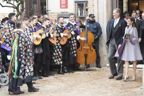 April 23, 2019 - Alcala De Henares, Madrid, Spain - King Felipe VI of Spain, Queen Letizia of Spain attends Cervantes Award to Ida Vitale at Alcala de Henares University on April 23, 2019 in Alcala de Henares, Spain Alcala De Henares Spain  - ZUMAg15_ 20190423_zaf_g15_045 Copyright: xJackxAbuinx