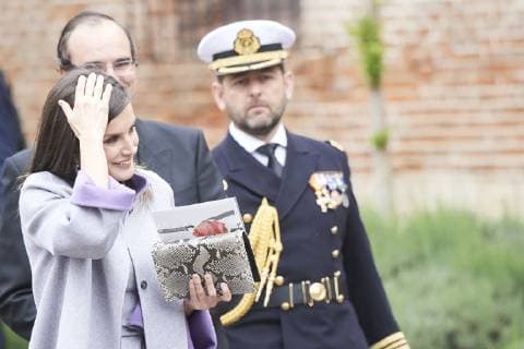 April 23, 2019 - Alcala De Henares, Madrid, Spain - Queen Letizia of Spain attends Cervantes Award to Ida Vitale at Alcala de Henares University on April 23, 2019 in Alcala de Henares, Spain Alcala De Henares Spain  - ZUMAg15_ 20190423_zaf_g15_056 Copyright: xJackxAbuinx