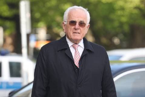 Hannover: 24.04.2019, Empfang der Stadt Hannover für Altbundeskanzler Gerhard Schröder zu seinem 75. Geburtstag im Neuen Rathaus , Peter Hartz *** Hanover 24 04 2019 Reception of the City of Hanover for former Chancellor Gerhard Schröder on his 75th birthday in the New Town Hall Peter Hartz