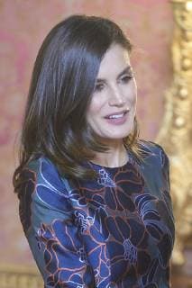 April 24, 2019 - Madrid, Madrid, Spain - Queen Letizia of Spain attend an official lunch for Miguel de Cervantes 2019 award at Royal Palace on April 24, 2019 in Madrid, Spain Madrid Spain  - ZUMAg15_ 20190424_zaf_g15_029 Copyright: xJackxAbuinx