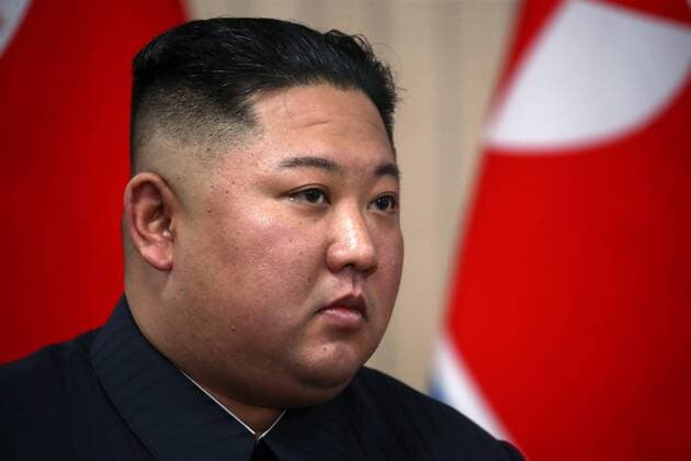 VLADIVOSTOK, RUSSIA - APRIL 25, 2019: North Korean Leader Kim Jong Un during a meeting with Russia s President Vladimir Putin at the Far Eastern Federal University (FEFU) on Russky Island. Valery Sharifulin TASS  TS0A96F7