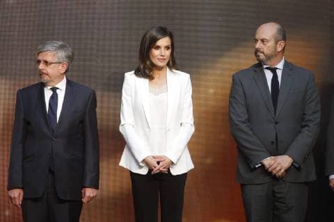 The queen Letizia Ortiz attend the delivery of awards of childrens literature Barco de Vapor y Gran Angular Photo Jose Cuesta 261 Cordon Press Cordon Press Press  JosexCuesta