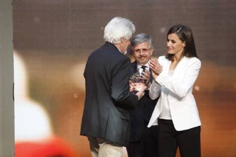 The queen Letizia Ortiz attend the delivery of awards of childrens literature Barco de Vapor y Gran Angular Photo Jose Cuesta 261 Cordon Press Cordon Press Press  JosexCuesta