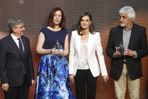 The queen Letizia Ortiz attend the delivery of awards of childrens literature Barco de Vapor y Gran Angular Photo Jose Cuesta 261 Cordon Press Cordon Press Press  JosexCuesta