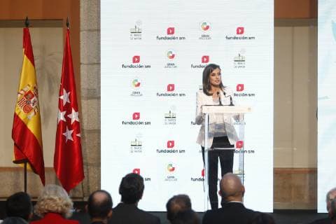 The queen Letizia Ortiz attend the delivery of awards of childrens literature Barco de Vapor y Gran Angular Photo Jose Cuesta 261 Cordon Press Cordon Press Press  JosexCuesta