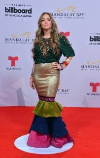 Mirella Cesa attends the 26th annual Billboard Latin Music Awards at the Mandalay Bay Events Center in Las Vegas, Nevada on April 25, 2019.  LAV20190425062 JIMxRUYMEN