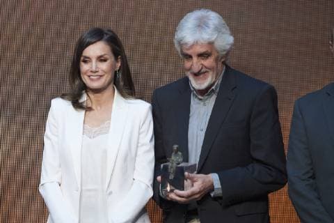 April 25, 2019 - Madrid, Madrid, Spain - Queen Letizia of Spain attends Barco de Vapor and Gran Angular literature awards at Casa de Correos on April 25, 2019 in Madrid, Spain Madrid Spain  - ZUMAg15_ 20190425_zaf_g15_026 Copyright: xJackxAbuinx