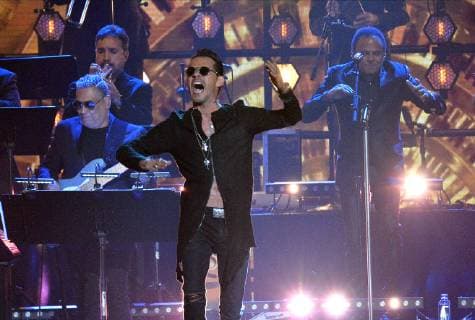 Marc Anthony performs during the 26th annual Billboard Latin Music Awards at the Mandalay Bay Events Center in Las Vegas, Nevada on April 25, 2019.  LAV20190425281 JIMxRUYMEN