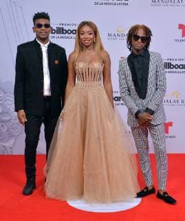 ChocQuibTown attends the 26th annual Billboard Latin Music Awards at the Mandalay Bay Events Center in Las Vegas, Nevada on April 25, 2019.  LAV20190425535 JIMxRUYMEN