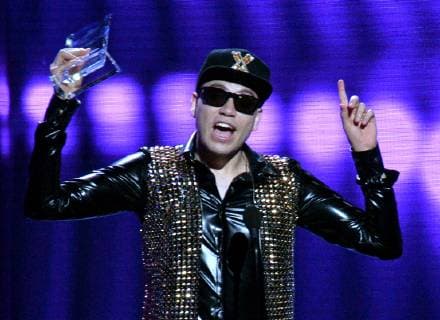 Raymix accepts the Regional Mexican Song of the Year award for Oye Mujer onstage during the 26th annual Billboard Latin Music Awards at the Mandalay Bay Events Center in Las Vegas, Nevada on April 25, 2019.  LAV20190425566 JIMxRUYMEN