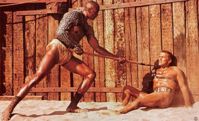 SPARTACUS Spartacus USA 1960 Stanley Kubrick Gladiatorenkampf: WOODY STRODE (Draba) und KIRK DOUGLAS (Spartacus) Regie: Stanley Kubrick aka. Spartacus SPARTACUS USA 1960 Copyright: KPA !AUFNAHMEDATUM GESCHÄTZT! Nur redaktionelle Nutzung im Zusammenhang mit dem Film. Editorial usage only and only related to the movie. Im Falle anderer Verwendungen, kontaktieren Sie uns bitte. For other uses, please contact us. UnitedArchives00664411
