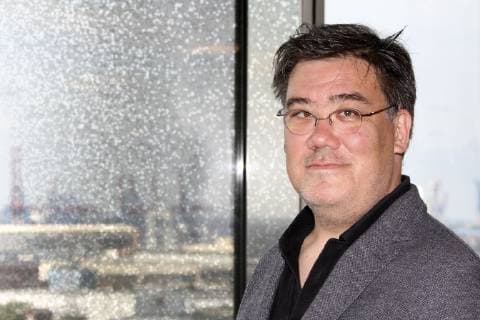 Alan Gilbert bei der Pressekonferenz zur Vorstellung des neuen Chefdirigenten in der Elbphilharmonie. Hamburg, 26.04.2019 *** Alan Gilbert at the press conference for the presentation of the new chief conductor in the Elbphilharmonie Hamburg 26 04 2019 Foto:xgbrcix xFuturexImage