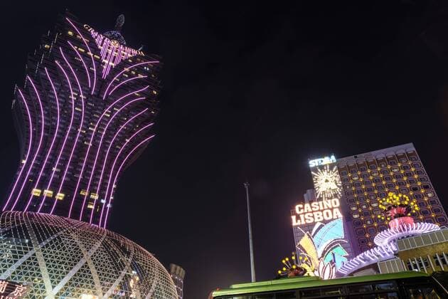 Hotel and Casino Grand Lisboa and Casino Lisboa Macau China December 2018