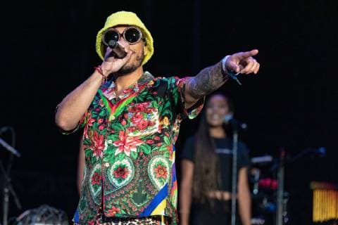 April 28, 2019 - Virginia Beach, Virginia, U.S - BRANDON PAAK ANDERSON of Anderson .Paak and The Free Nationals during the inaugural Something In The Water Music Festival in Virginia Beach, Virginia Virginia Beach U.S. - ZUMAs135 20190428_zap_s135_158 Copyright: xDanielxDeSloverx