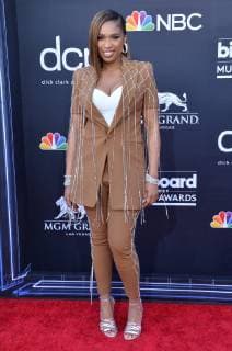 Jennifer Hudson arrives for the 2019 Billboard Music Awards at the MGM Grand Garden Arena in Las Vegas, Nevada on May 1, 2019.  LAV20190501008 JIMxRUYMEN