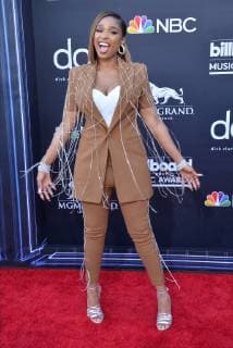 Jennifer Hudson arrives for the 2019 Billboard Music Awards at the MGM Grand Garden Arena in Las Vegas, Nevada on May 1, 2019.  LAV20190501011 JIMxRUYMEN