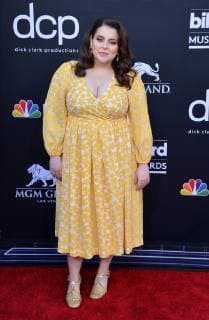 Beanie Feldstein arrives for the 2019 Billboard Music Awards at the MGM Grand Garden Arena in Las Vegas, Nevada on May 1, 2019.  LAV20190501073 JIMxRUYMEN