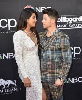 May 1, 2019 - Las Vegas, NV, USA - LAS VEGAS, NV - MAY 01: Priyanka Chopra and Nick Jonas attends the 2019 Billboard Music Awards at MGM Grand Garden Arena on May 1, 2019 in Las Vegas, Nevada. Photo: imageSPACE Las Vegas USA - ZUMAs181 20190501_zea_s181_093 Copyright: xImagespacex