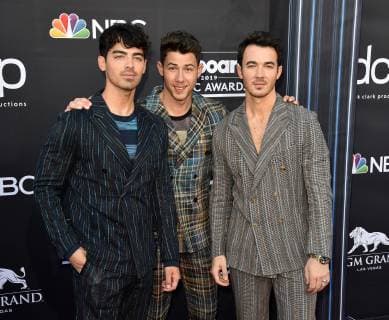 May 1, 2019 - Las Vegas, NV, USA - LAS VEGAS, NV - MAY 01: Joe Jonas, Nick Jonas and Kevin Jonas of the Jonas Brothers attends the 2019 Billboard Music Awards at MGM Grand Garden Arena on May 1, 2019 in Las Vegas, Nevada. Photo: imageSPACE Las Vegas USA - ZUMAs181 20190501_zea_s181_057 Copyright: xImagespacex