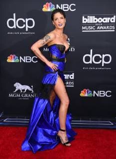Halsey arriving at the Billboard Music Awards in Las Vegas, Nevada - May 1, 2019 - Billboard Music Awards 2019, Las Vegas California United States MGM Grand Garden Arena  Copyright: xOxConnorx 2019BillboardMusicAwards_LO_62