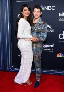 Priyanka Chopra and Nick Jonas arriving at the Billboard Music Awards in Las Vegas, Nevada - May 1, 2019 - Billboard Music Awards 2019, Las Vegas California United States MGM Grand Garden Arena  Copyright: xOxConnorx 2019BillboardAwards_LO_113