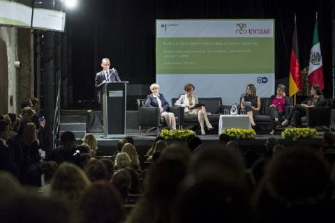 Federal Foreign Minister Heiko Maas L SPD gives a speech at an event on womens rights and the rule of law at the Claustro de Sor Juana in Mexico City 01 05 2019 Heiko Maas travels to Latin America Brazil Colombia and Mexico Mexico Mexico City Mexico Copyright: xFlorianxGaertner photothek.netx