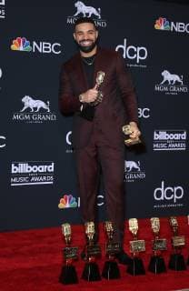 01 May 2019 - Las Vegas, NV - Drake. 2019 Billboard Music Awards at MGM Grand Garden Arena, Press Room. Photo Credit: mjt AdMedia 238478 2019-05-01 NV Las Vegas Etats-Unis  Copyright: xAdMediax STAR_238478_025