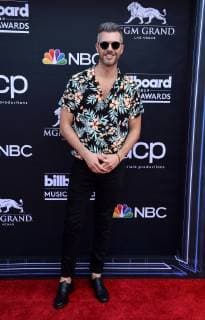 AJ Gibson arrives for the 2019 Billboard Music Awards at the MGM Grand Garden Arena in Las Vegas, Nevada on May 1, 2019.  LAV20190501357 JIMxRUYMEN