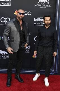 LAS VEGAS, NV - MAY 1: Dave Bautista and Kumail Nanjiani at the 2019 Billboard Music Awards at the MGM Grand Garden Arena in Las Vegas, Nevada on May 1, 2019. Copyright: xDamairsxCarterx