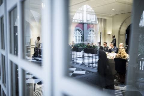 Federal Foreign Minister Heiko Maas SPD meets for working breakfast with Garciela Marquez Colin Minister of Economics of Mexico together with German and Mexican CEOs on the topic of globalization Free trade and social justice in Mexico City 02 05 2019 Heiko Maas travels as part of his trip to Latin America Brazil Colombia and Mexico Mexico City Mexico Mexico Copyright: xFlorianxGaertner photothek.netx