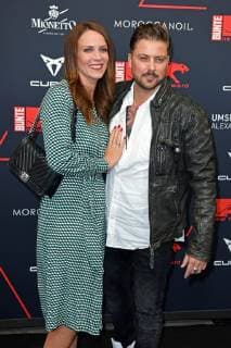 Felix von Jascheroff with wife Bianca Bos von Jascheroff at the BUNTE New Faces Award Film at the transformer station in Berlin on 02 05 2019